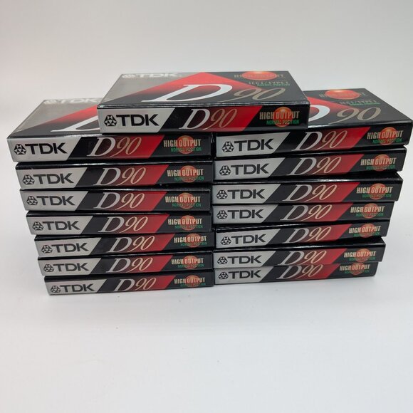 Lot Of 15 TDK D60 High Output IEC I/Type I Cassette Tapes Audio - NEW & SEALED - Picture 1 of 3